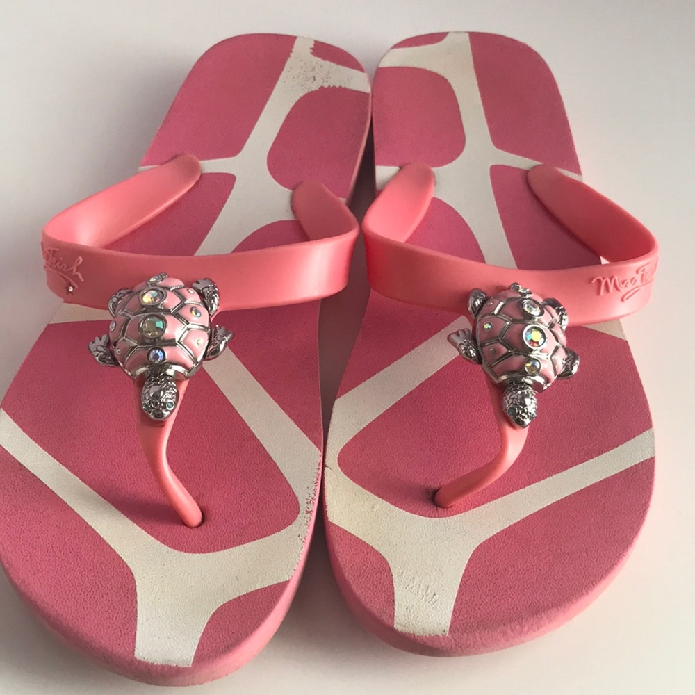 Miss Trish beach flops, pink in size uk 5 euro 38